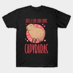 Just a girl who loves capybaras T-Shirt